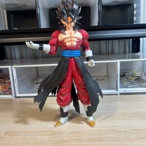 Goku ssj 4 Red and Black Action Figure with Blue Belt